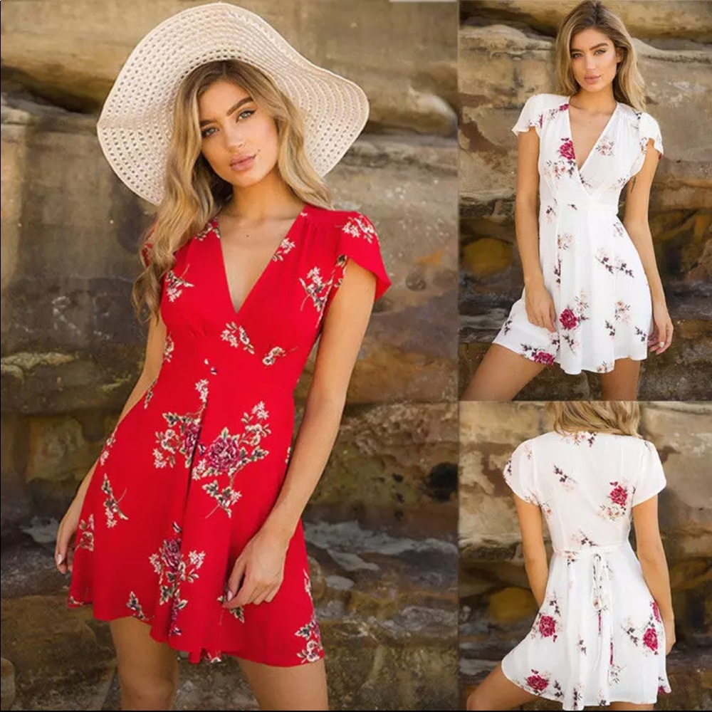 🌺 NET!! Floral Summer Dress - Picture 2 of 3